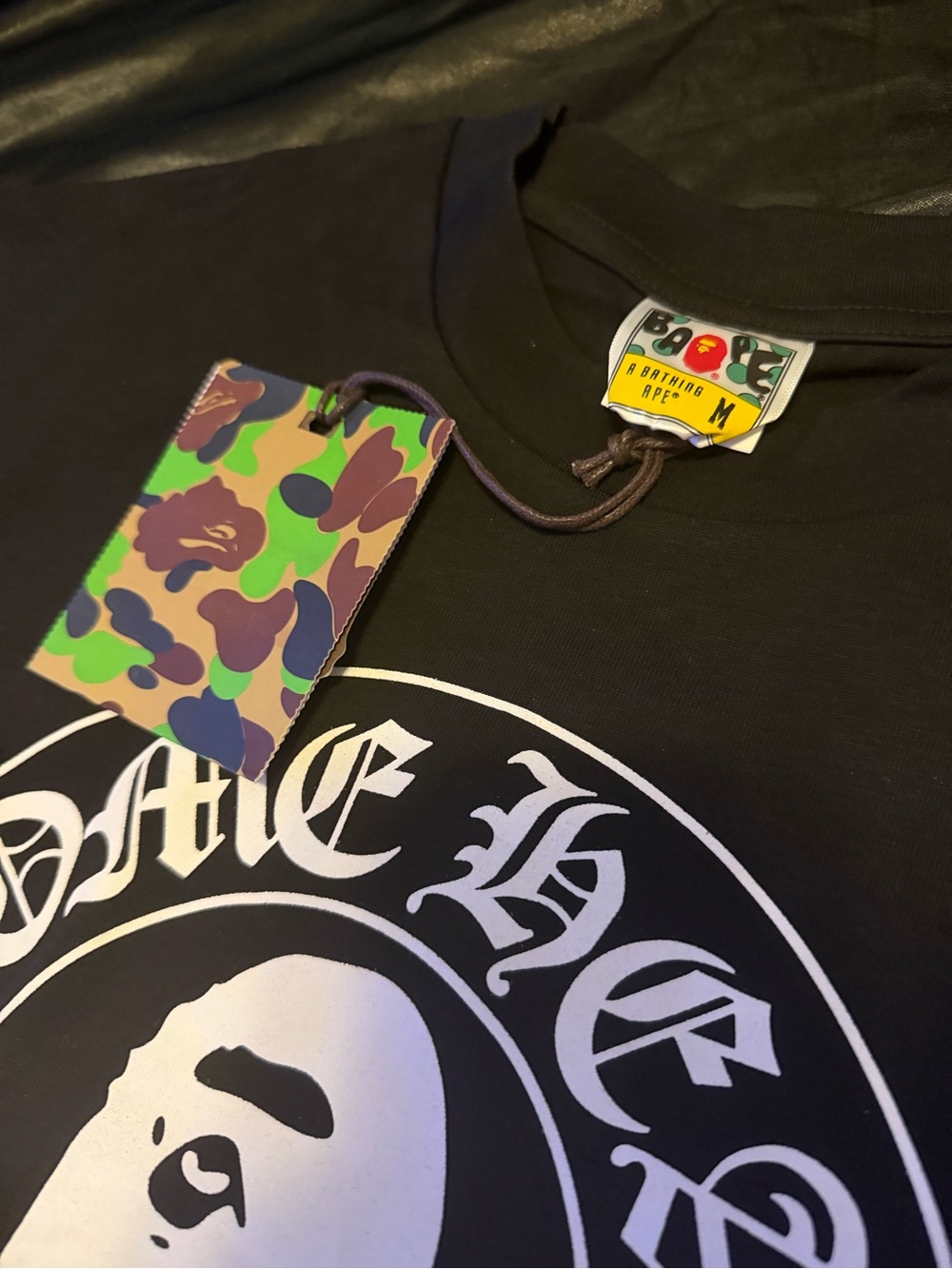Bape x chrome heart tee Size Medium